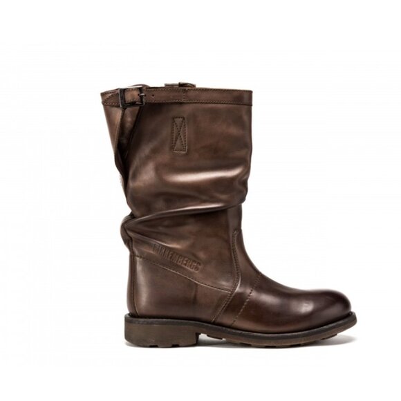 Dirk Bikkembergs Shoes - BIKKEMBERGS WOMEN'S SLOUCHY LEATHER BOOTS VIETTA Riders slouch mid-calf  EU 39